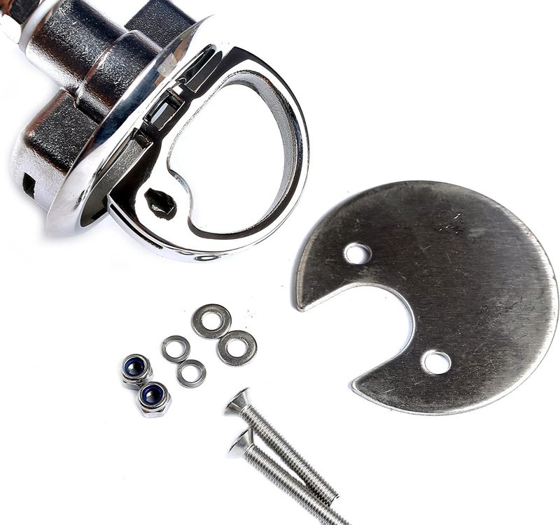 Mxeol Boat Cam Latches Stainless Steel Marine Hatch Latches Locking Hatch Locks Pair - Image 4